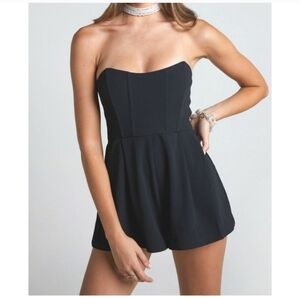 NEW! Showpo Black Strapless Romper